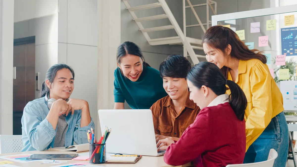 Image showing a team collaborating on a project